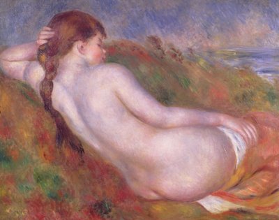 Liegender Akt in einer Landschaft von Pierre Auguste Renoir